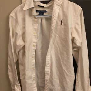 Cream Ralph Lauren women’s button down